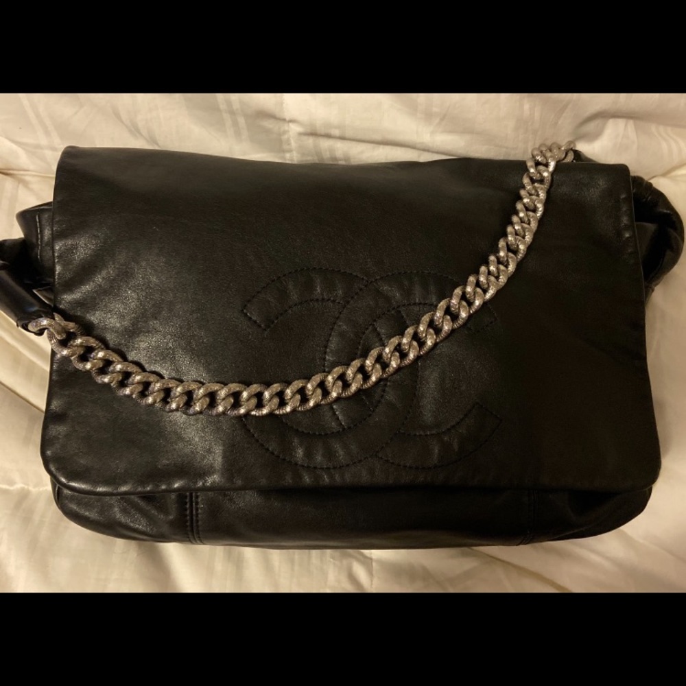CHANEL TIMELESS LAMBSKIN FLAP HOBO